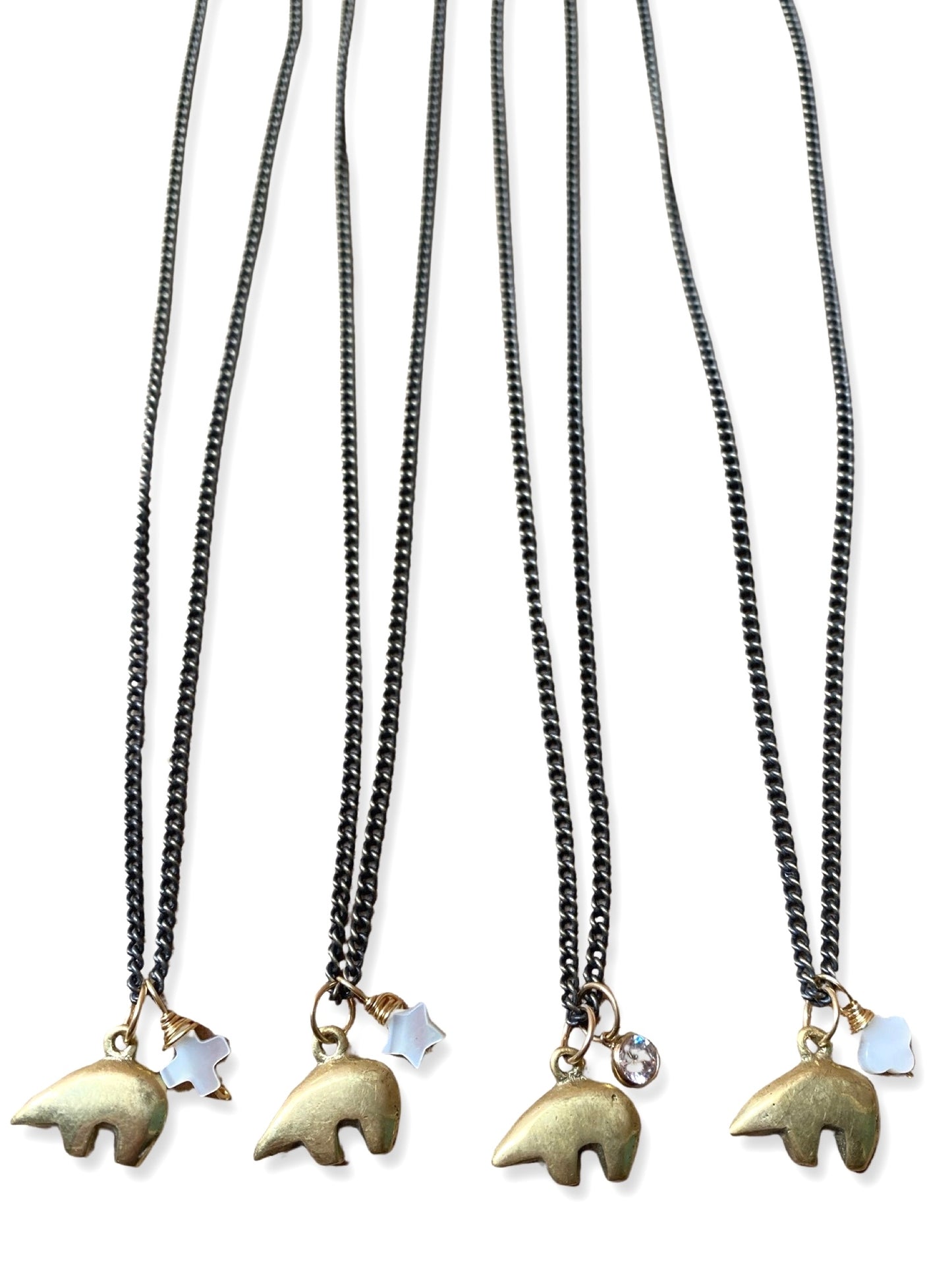 Dark Chain- Bear Necklace