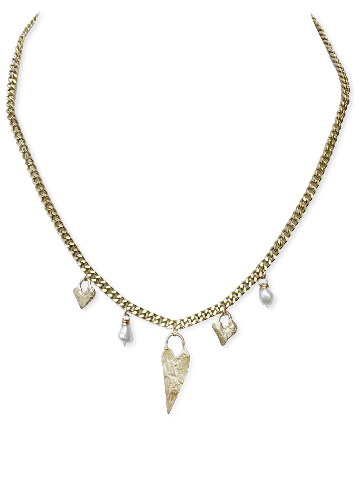 Brass Charm Necklace