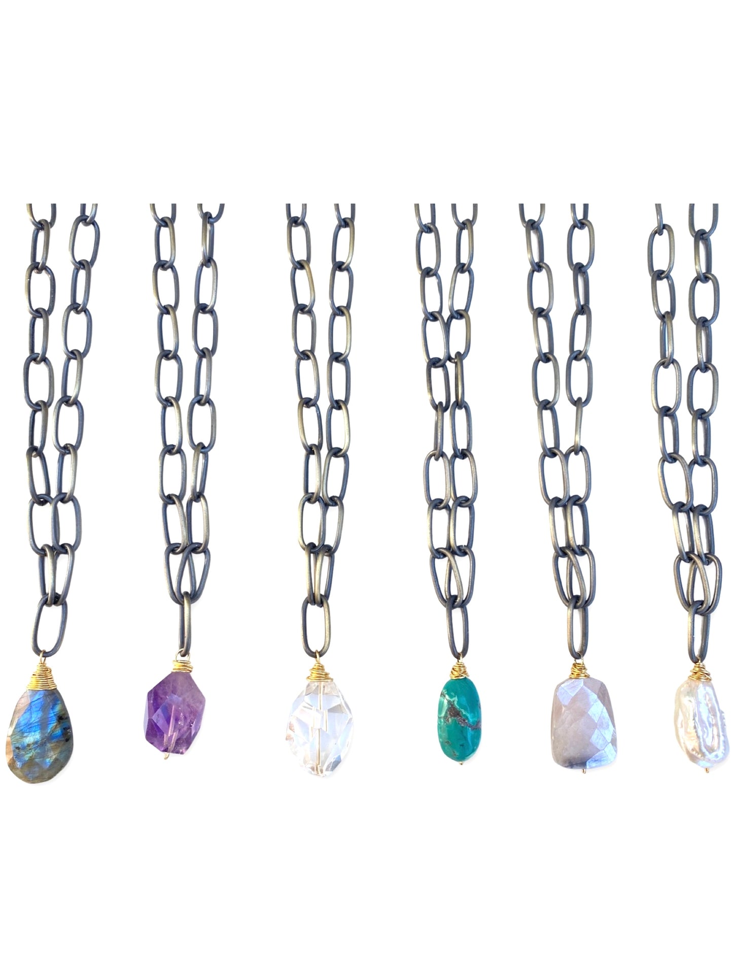 Rocked Necklace- Amethyst