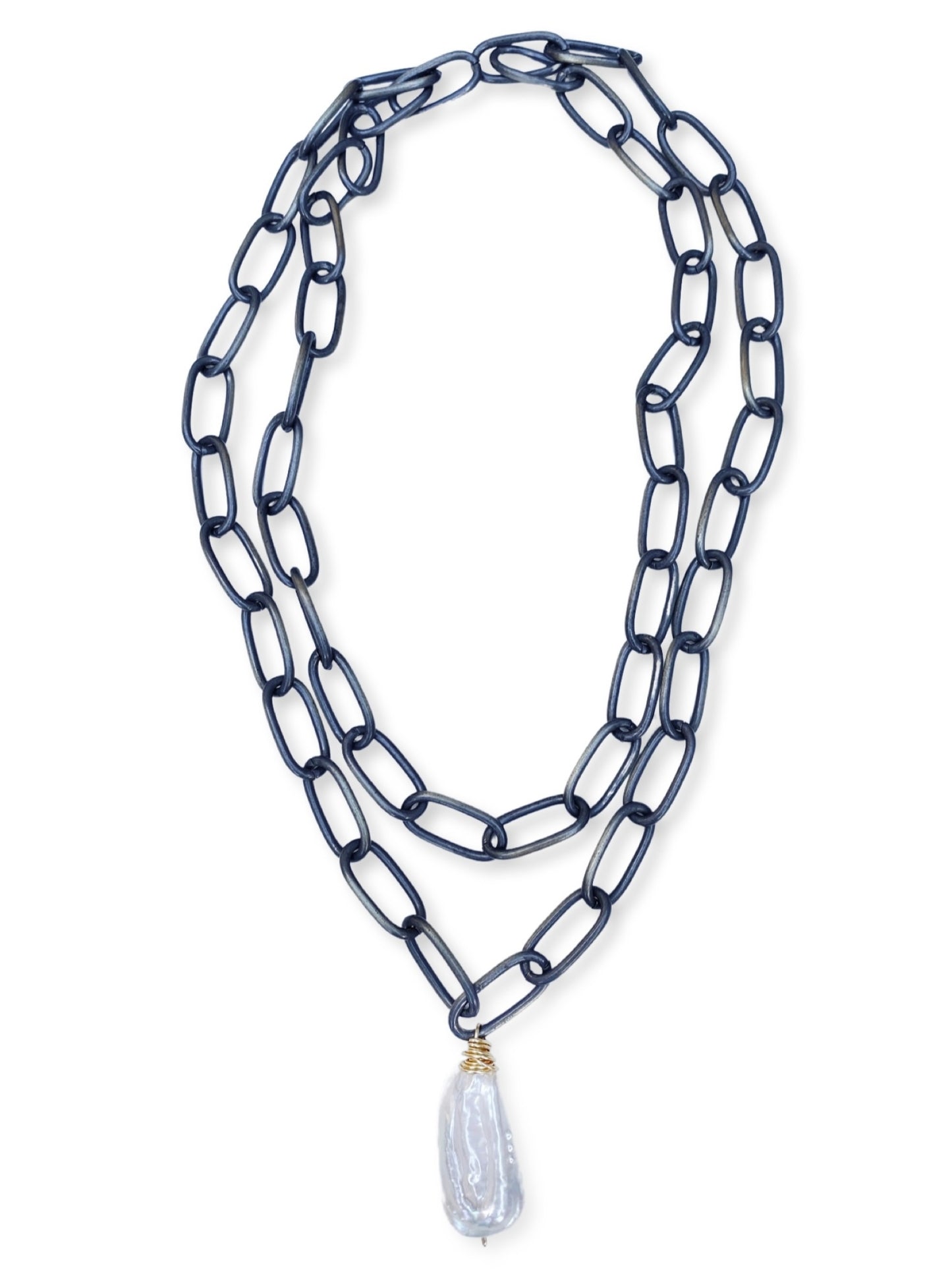 Rocked Necklace- Pearl