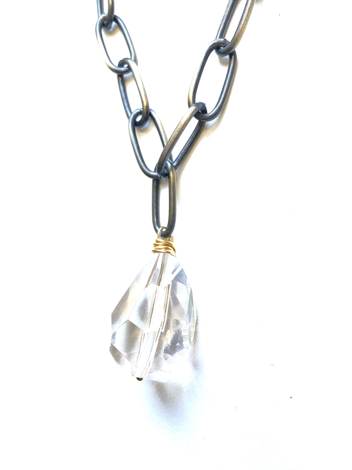 Rocked Necklace- Quartz