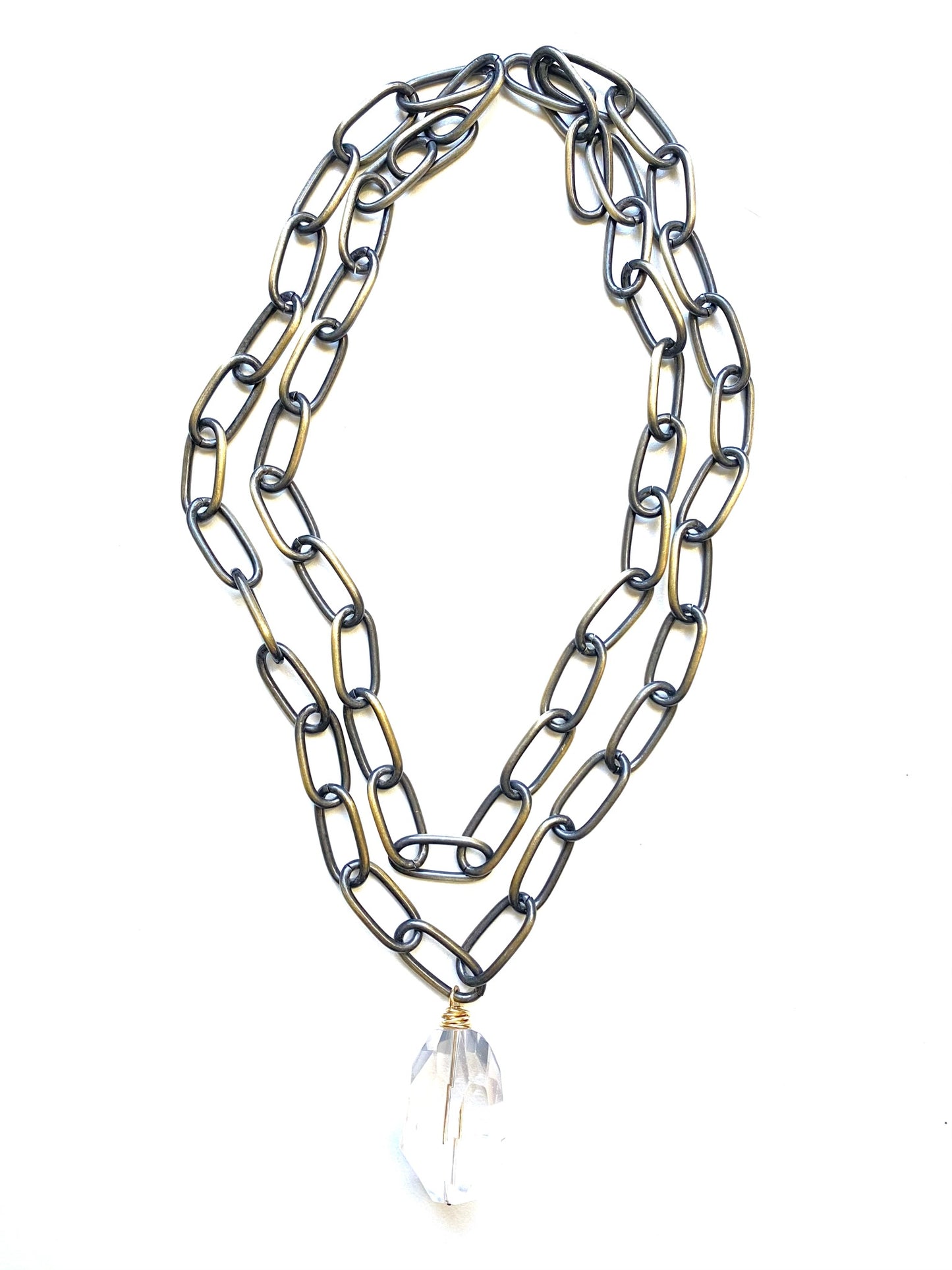 Rocked Necklace- Quartz