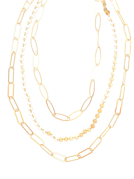 Layering necklaces