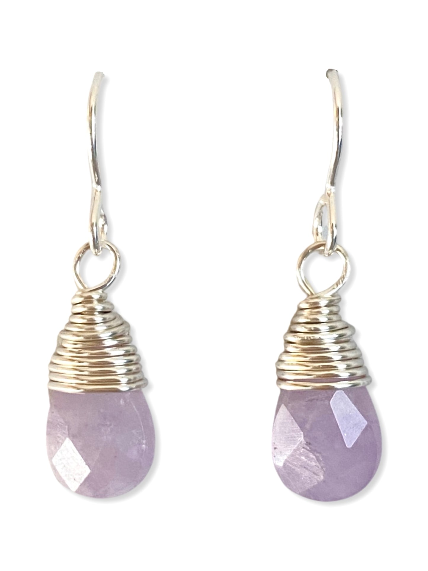 Drop Earring- Silver- Amethyst