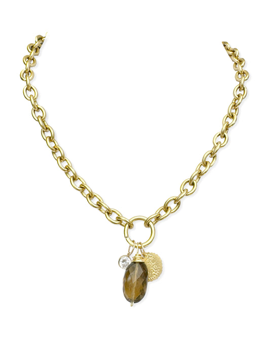 Chunky Brass Chain Necklace