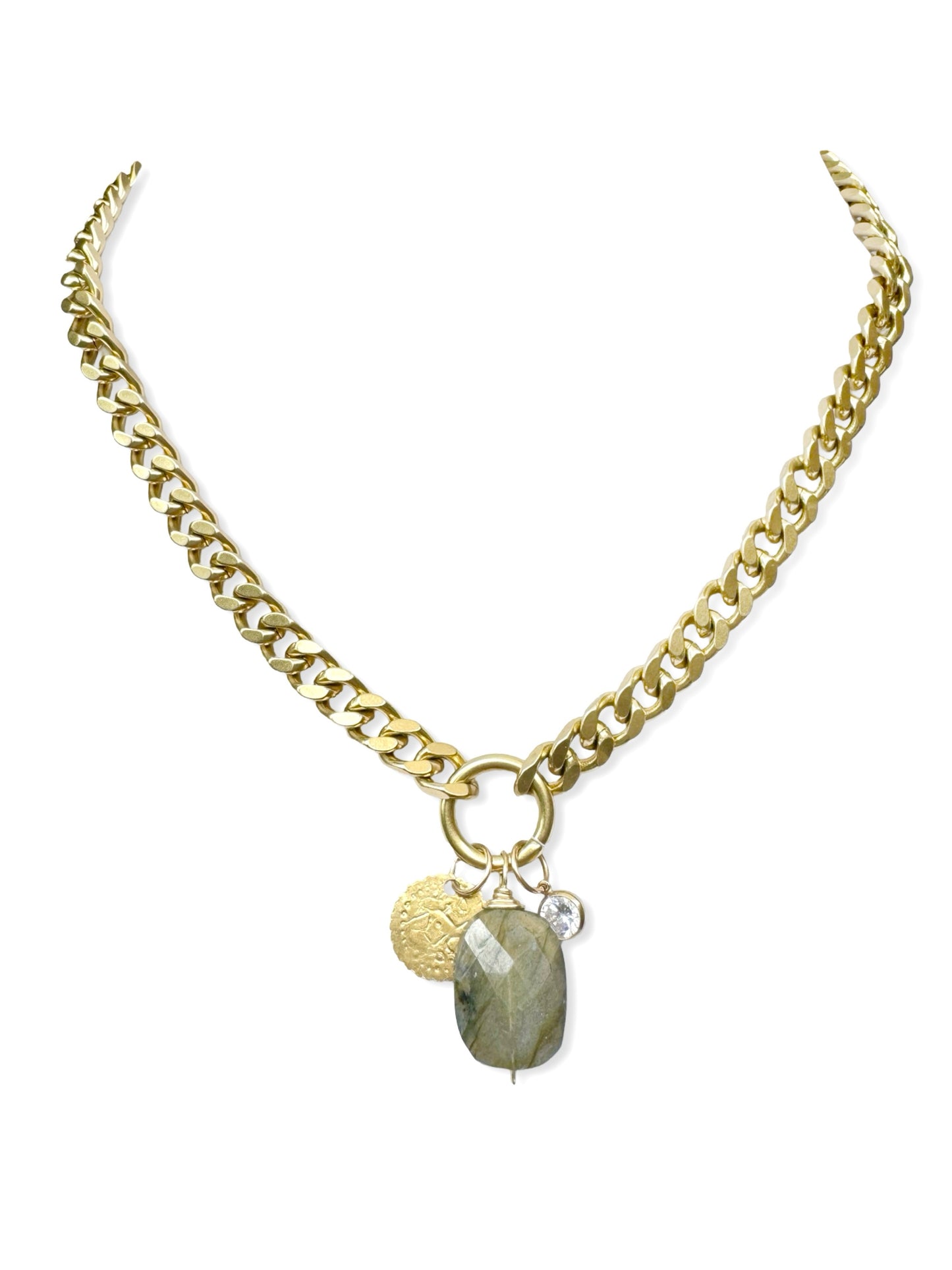 Chunky Brass Chain Necklace