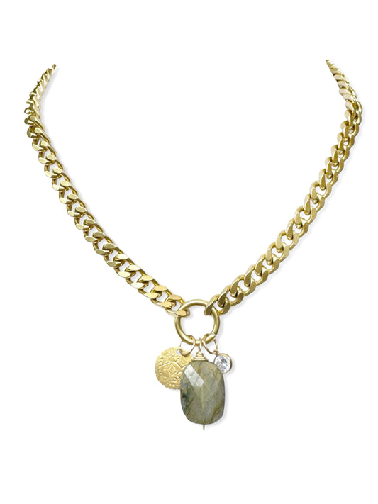 Chunky Brass Chain Necklace