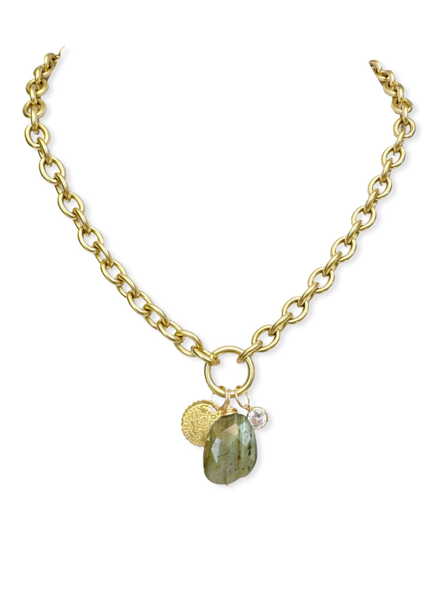 Chunky Brass Chain Necklace