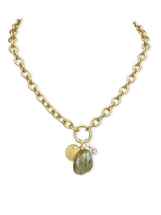 Chunky Brass Chain Necklace