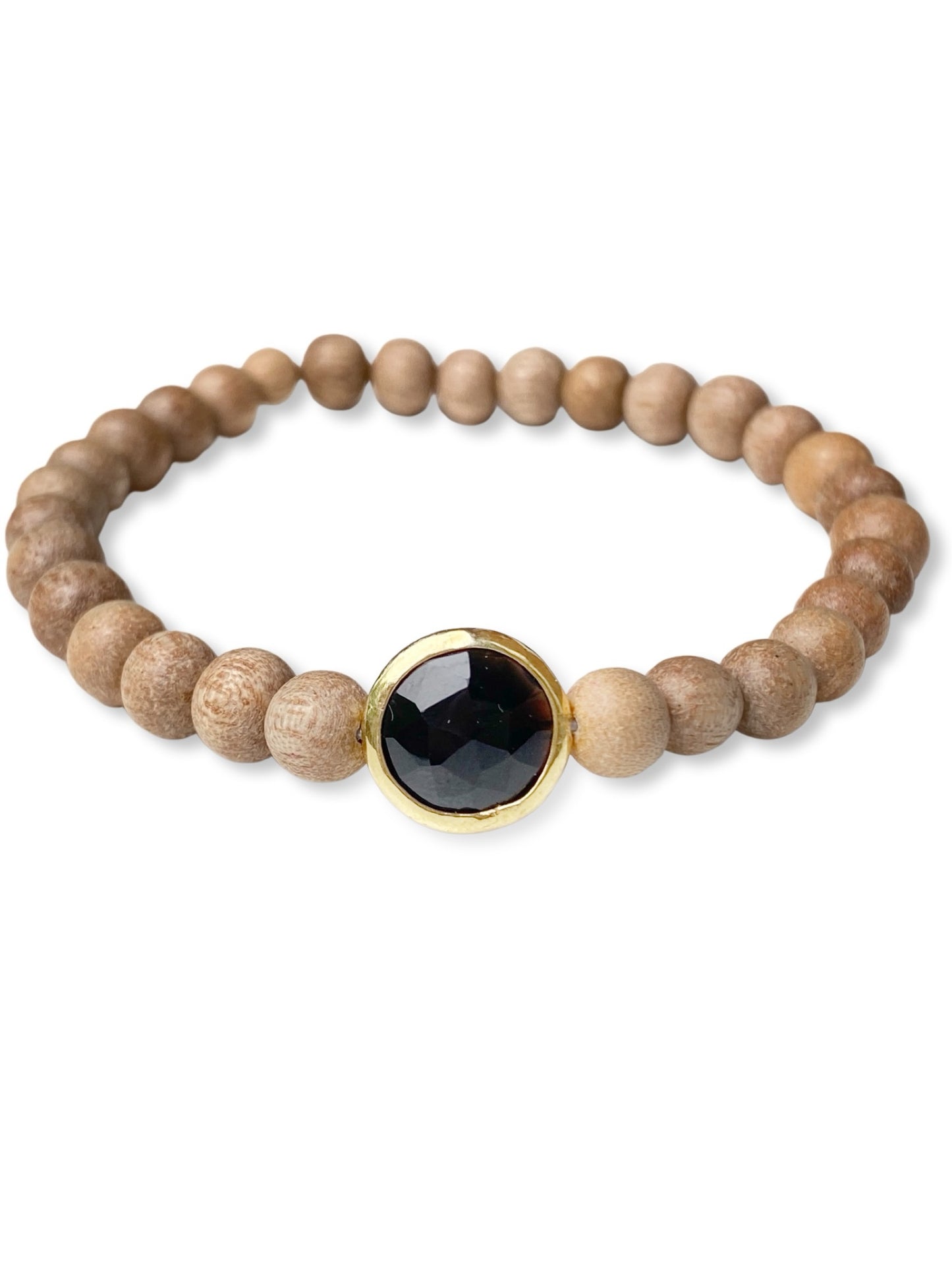 Wood Stretch Bracelet- Rosewood