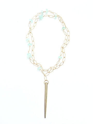Magia Spike Necklace - Chalcedony