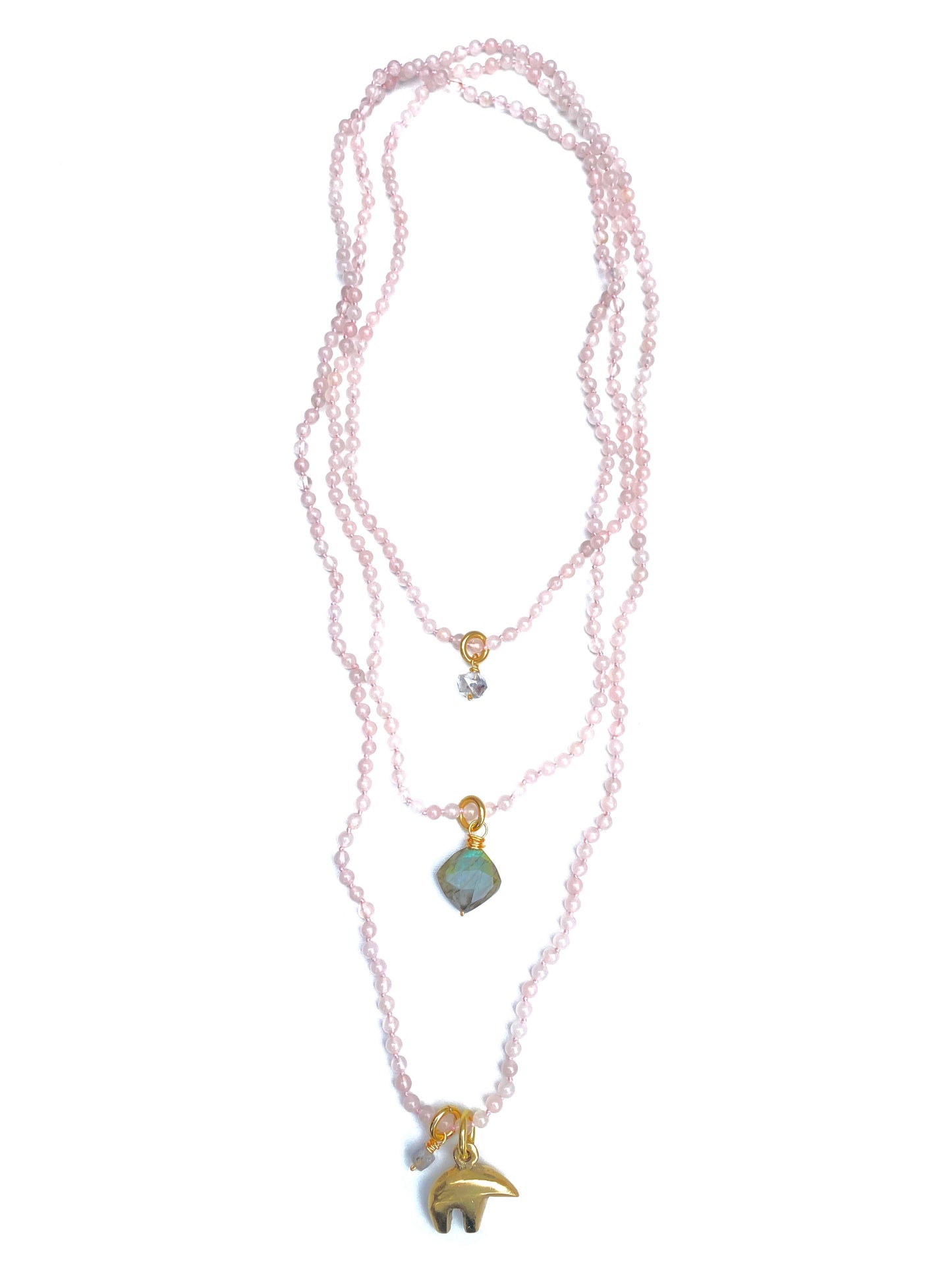 Shakti Necklace- Rose Quartz