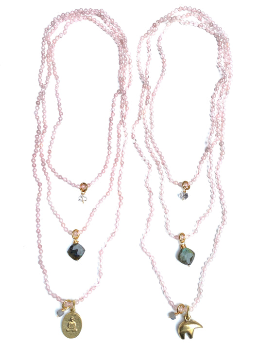 Shakti Necklace- Rose Quartz