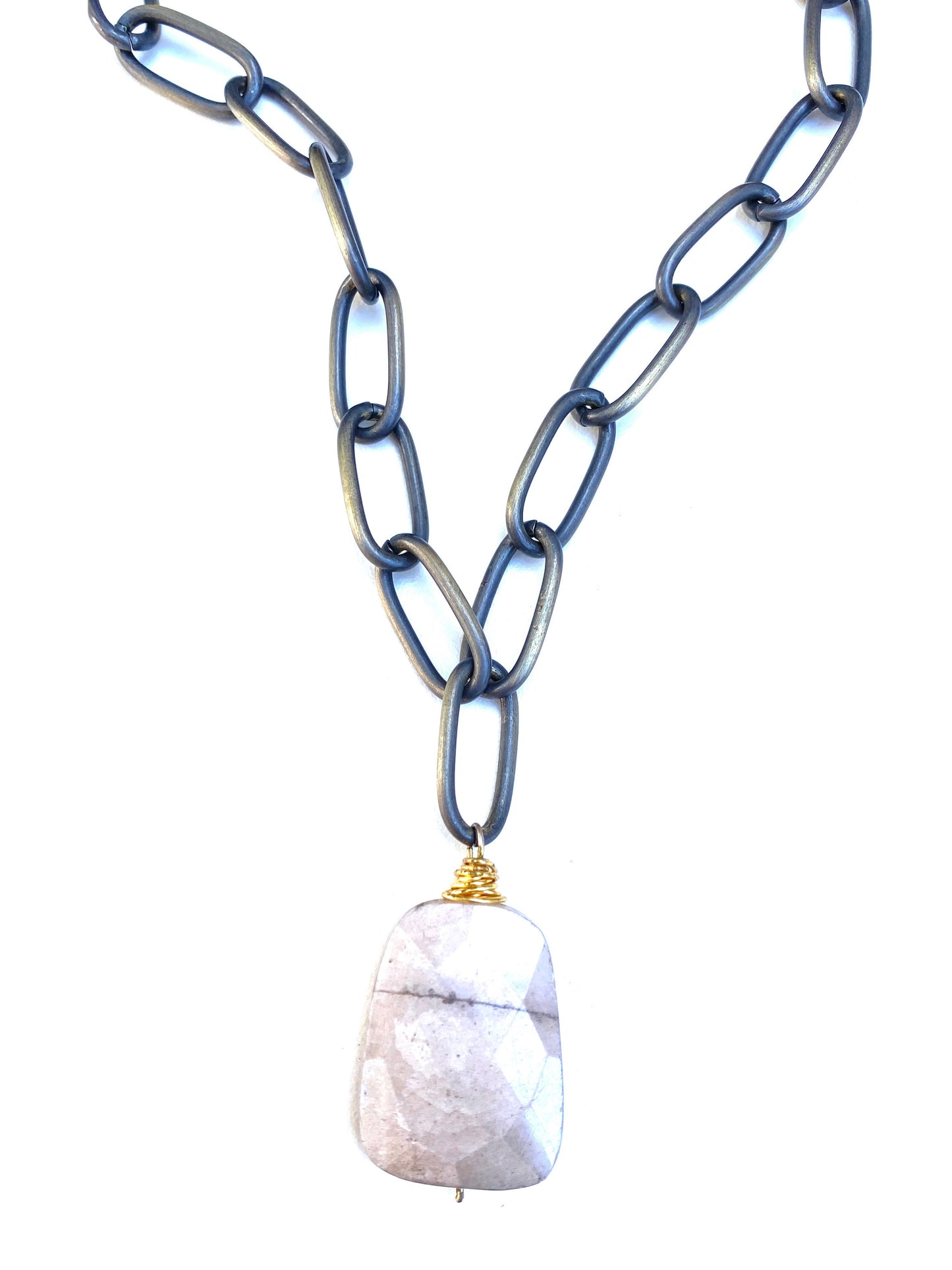 Rocked Necklace- Moonstone