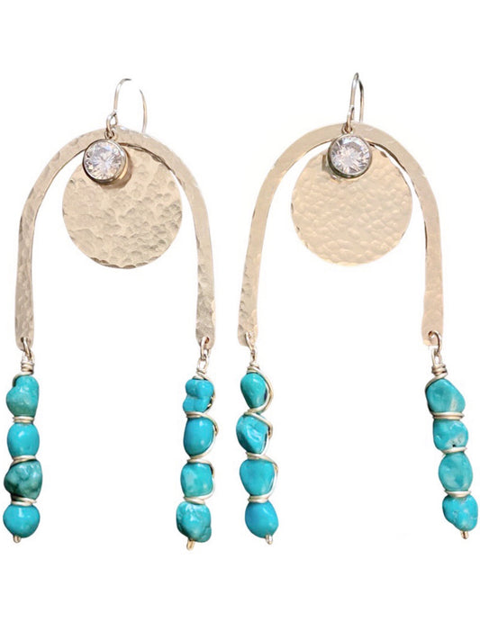 Rainbow Earrings- Turquoise