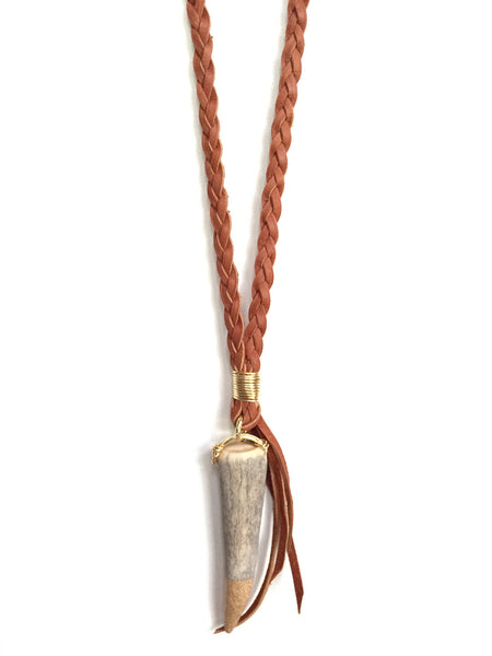 Mystic Antler Tip Necklace