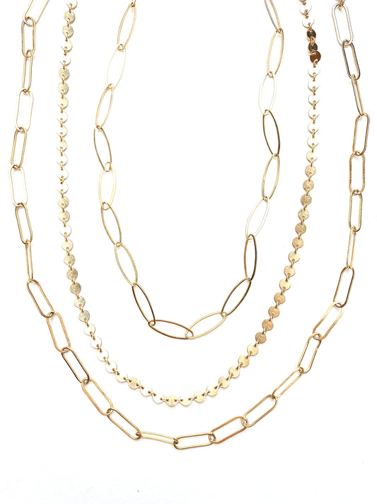 Layering necklaces