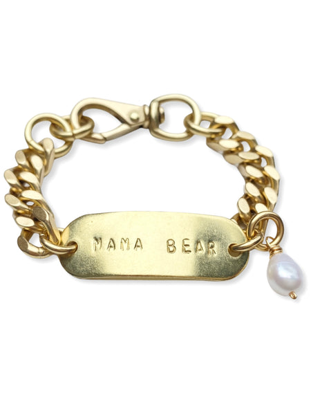 ID Bracelet- Chunky Brass