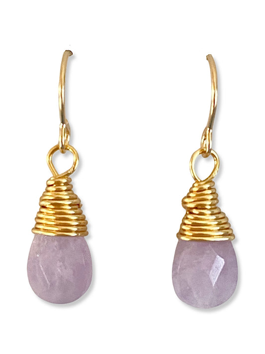 Drop Earring- Gold- Amethyst